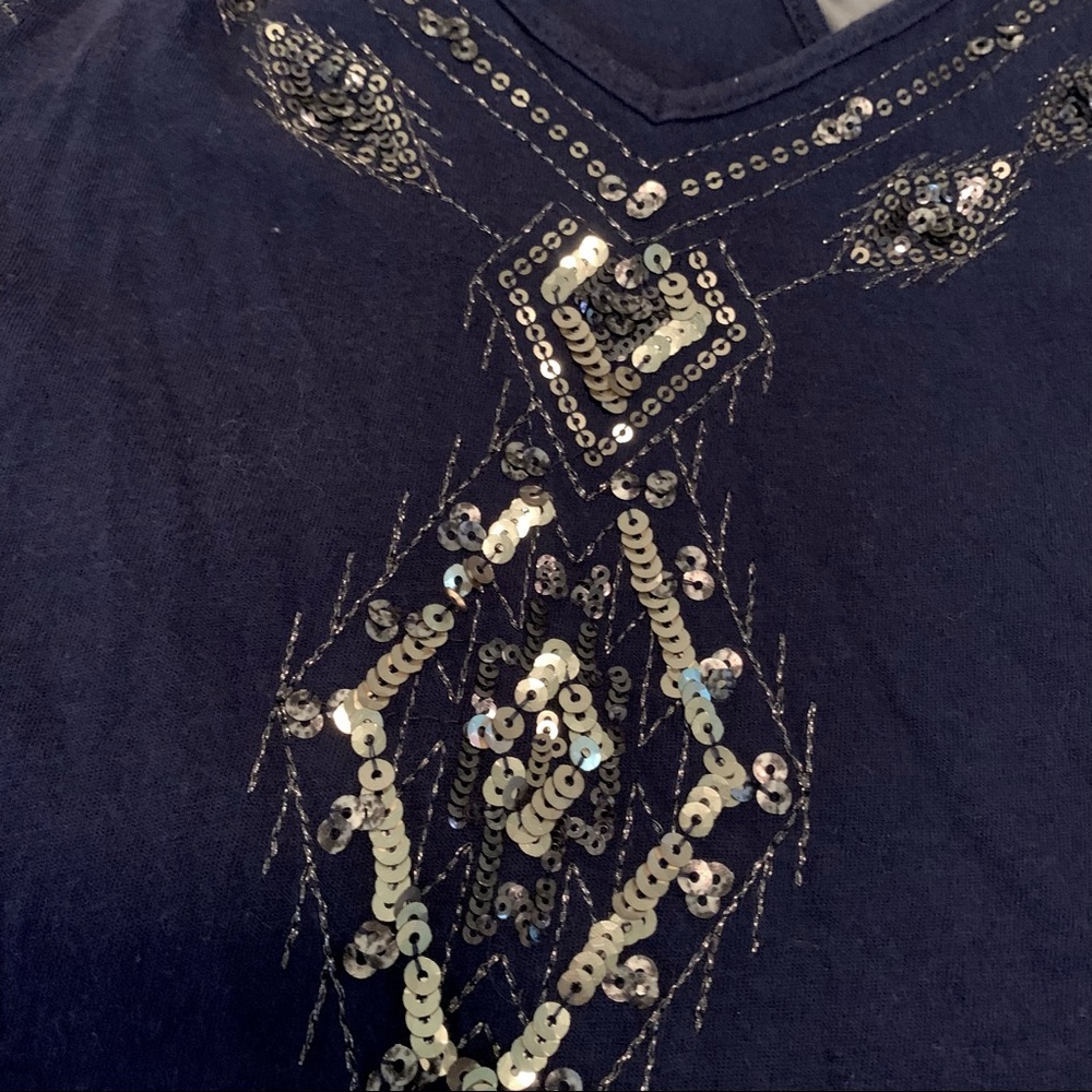 Express sequined racerback tank - Picture 2 of 5